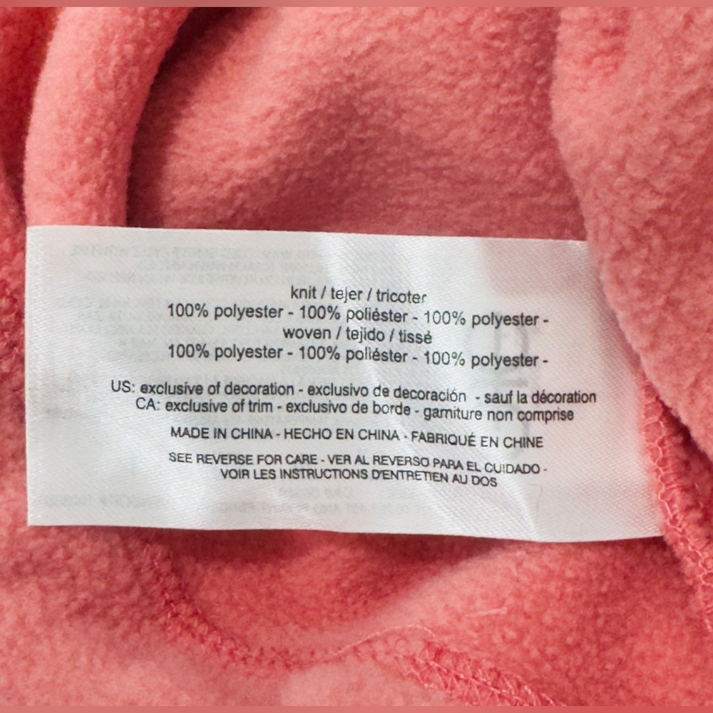 Bass Outdoor Women’s Quarter-Zip Long-Sleeve Fleece Hoodie, Mauve Glow, Med. NWT - Picture 9 of 11